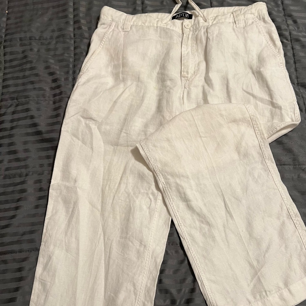 Men’s white linen pants 34/32